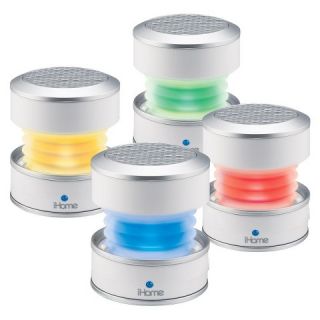 iHome Rechargeable Color Changing Mini Speaker   White (iHM59W