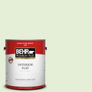 BEHR Premium Plus 1 gal. #430C 2 Spring Morn Zero VOC Flat Interior Paint 105001