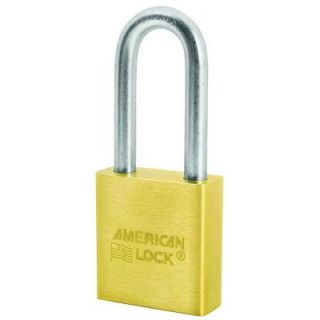 Master Lock 1 3/4 in. Solid Brass Padlock with 2 in. Shackle A21D