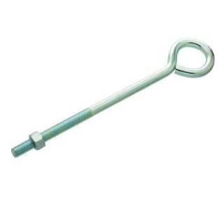 Everbilt 3/8 in. x 8 in. Zinc Plated Eye Bolt with Nut 09096
