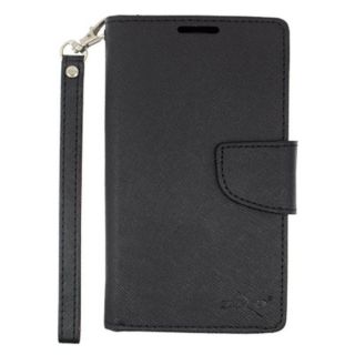 Insten Leather Fabric Phone Case Cover with Lanyard/ Stand For Alcatel