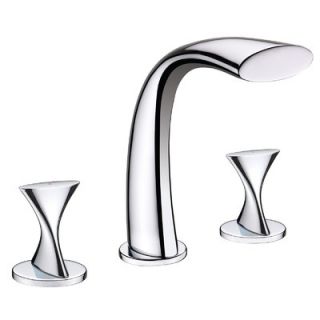 Twist Two Handle Deck Mount Roman Tub Faucet by Ultra Faucets