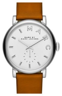 MARC JACOBS Baker Leather Strap Watch, 37mm