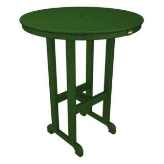 Trex Outdoor Furniture Recycled Plastic Monterey Bay Round Bar Height Table