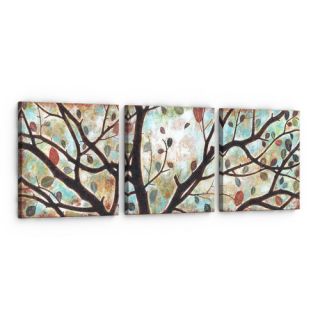 Rustling Leaves Triptych Studio 212 Painting Print on Canvas by Artefx