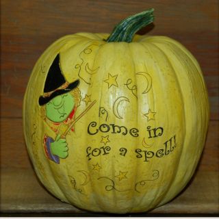 Come In And Sit A Spell Squash Pumpkin by Craft Tex