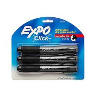 Expo Click Retractable Chisel Tip Dry Erase Markers