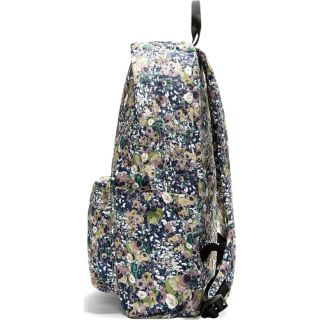 MSGM Khaki Floral Print Canvas Backpack