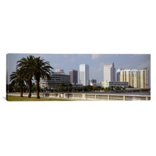 iCanvas Panoramic Skyline Tampa FL Photographic Print on Canvas