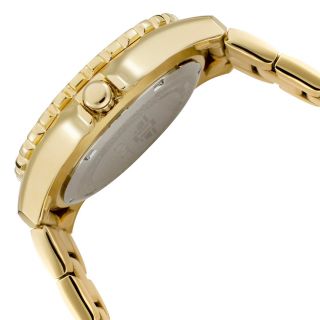 Women's 18K Gold Plated Stainless Steel Blue Dial 18K GP SS