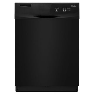 Whirlpool 63 Decibel Built in Dishwasher (Black) (Common 24 in; Actual 23.875 in)