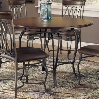 Hillsdale Montello Round Casual Dining Table in Old Steel Finish   41541DTB45