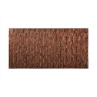 Fasade Dunes Vertical 96 in. x 48 in. Decorative Wall Panel in Moonstone Copper S67 18