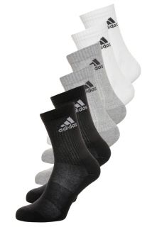adidas Performance 6 PACK   Sports socks   black/medium grey heather/white
