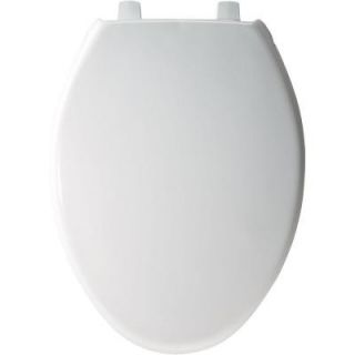 BEMIS Just Lift Elongated Closed Front Toilet Seat in White 7800TJDG 000