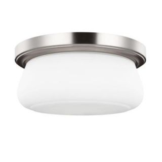 Feiss Vintner 2 Light Satin Nickel Flushmount FM412SN