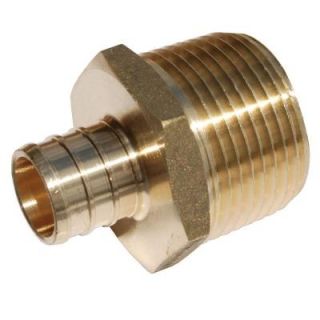 1 in. Brass PEX Barb x 3/4 in. Male Pipe Thread Adapter UC142LFA
