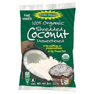 Lets Do Organic 100% Organic Shredded Coconut Unsweetened 8 oz