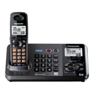 Panasonic DECT 6.0+ 2 Line Expandable Cordless Phone with Caller ID and Base and Handset Speakerphone KX TG9381T