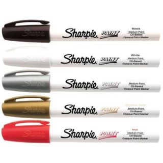 Sharpie Basic Colors Medium Point Oil Based Paint Marker (5 Pack) 1770458