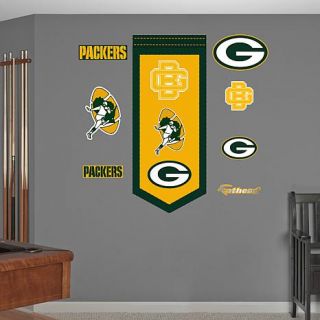 Officially Licensed NFL Team "Banner" Wall Decals by Fathead   Packers   7601122