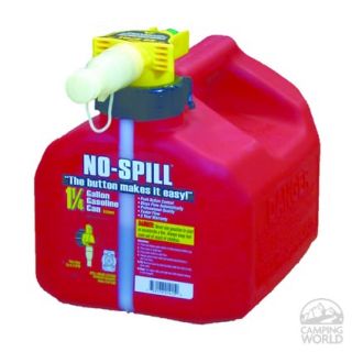 No Spill Gasoline Cans   1.25 Gallon Gasoline Can   No Spill Inc 1415   Fuel Efficiency