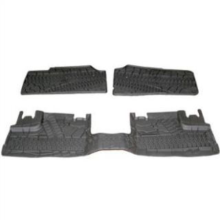 Jeep   Front and Rear Slush Mats   Fits 2007 to 2013 JK Wrangler Unlimited and Rubicon Unlimited