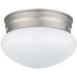 Sunset Lighting 1 Light Satin Nickel Flushmount F3540 62