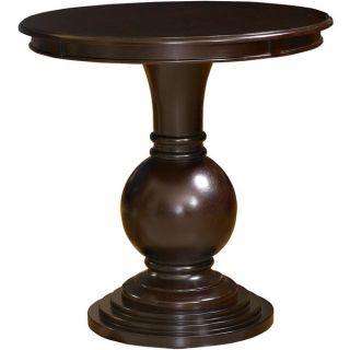 Powell Espresso Round Accent Table   Shopping   Great Deals