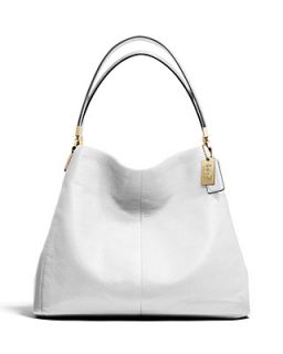 COACH Madison Pebbled Leather Small Phoebe Shoulder Bag