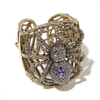 Heidi Daus "Entangled Elegance" Crystal Hinged Cuff Bracelet   7835118