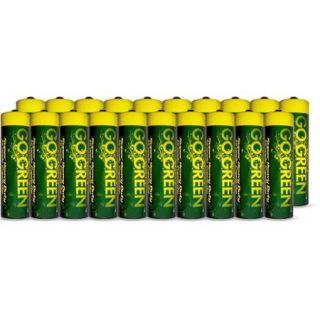 Go Green Heavy Duty AA Batteries, 20pk