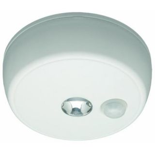 Mr. Beams MB980 Battery Operated Indoor/Outdoor Motion Sensing LED Ceiling Light, White