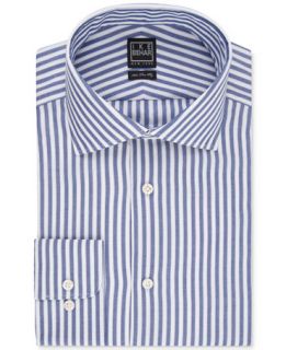 Ike Behar Blue Bold Stripe Dress Shirt   Dress Shirts   Men