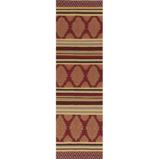 Frontier Redwood/Pale Gold Geometric Area Rug
