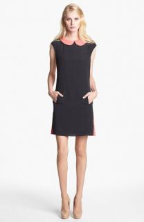 Ted Baker London Colorblock Pleated Crepe Shift Dress