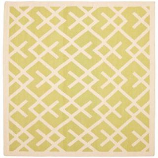 Safavieh Dhurries Light Green/Ivory 8 ft. x 8 ft. Square Area Rug DHU552A 8SQ