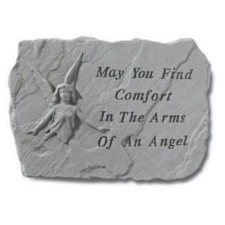 May You Find Comfort Memorial Stone   Angel Design