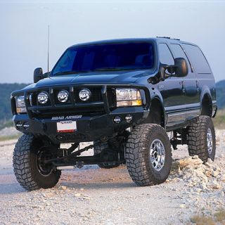 Road Armor Stealth Base Front Bumper With Titan II Guard 1999 2004 Ford Super Duty
