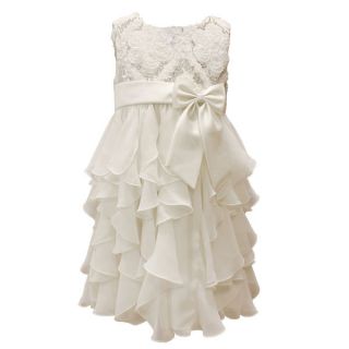 Mia Juliana Baby Girls Chiffon Cascade Sequin Dress
