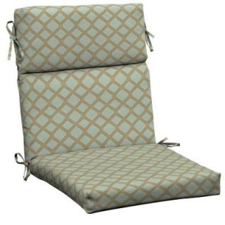 Hampton Bay Bayou Lattice High Back Outdoor Chair Cushion AD13062B 9D1