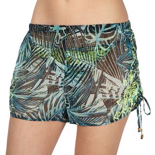 Butterfly by Matthew Williamson Designer green leaf shorts
