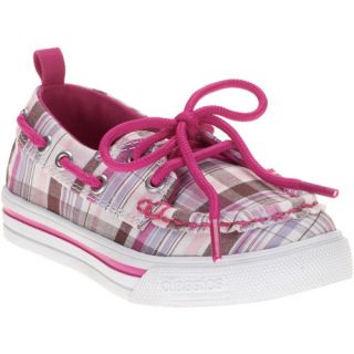 Classics by Buster Brown Toddler Girls' Pink Plaid Boat Shoes