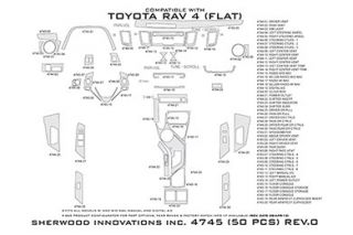 2013 Toyota RAV4 Wood Dash Kits   Sherwood Innovations 4745 BI   Sherwood Innovations Dash Kits