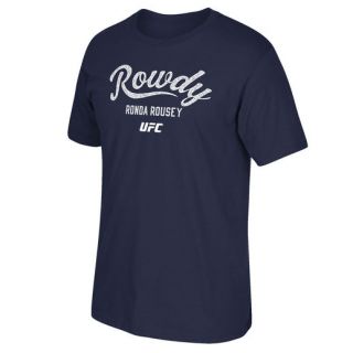 Reebok Ronda Rousey UFC 193 Blue Rowdy Established T Shirt