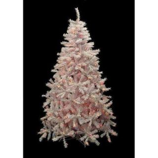 NorthLight 7. 5 ft.  Pre Lit White Cedar Pine Artificial Christmas Tree   Multi Lights