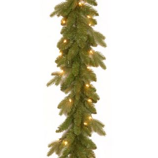 10  Feel Real Avalon Spruce Garland with 50 Clear Lights