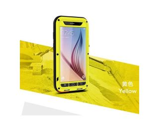 Love Mei Waterproof Metal Aluminum Case For Samsung Galaxy S6   Yellow