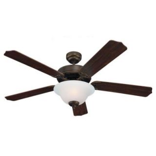 Sea Gull Lighting Quality Max Plus 52 in. Russet Bronze Indoor Ceiling Fan 15030BLE 829