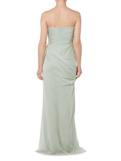 Adrianna Papell Strapless chiffon gown Mint